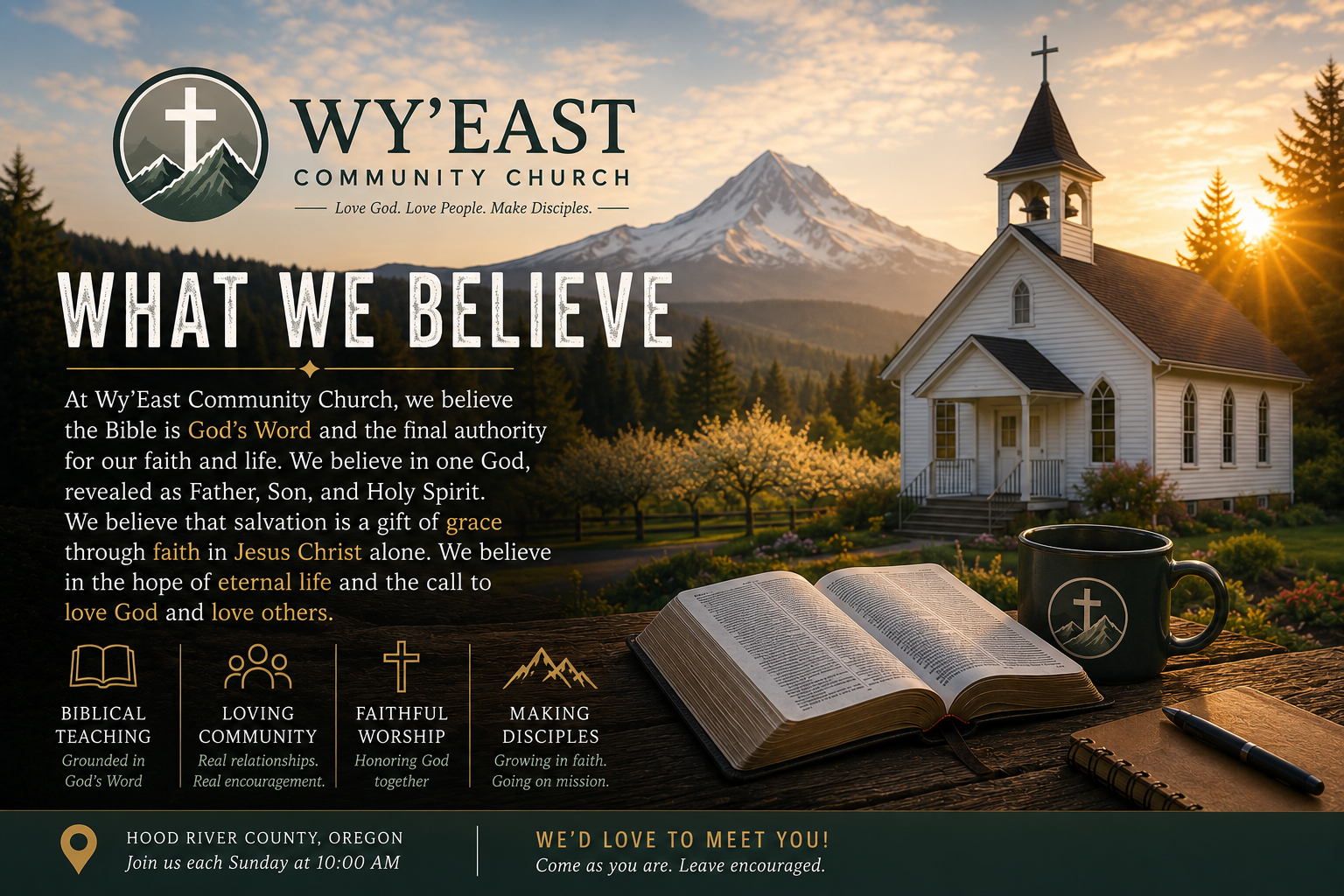 What We Believe – Affirmation of Faith