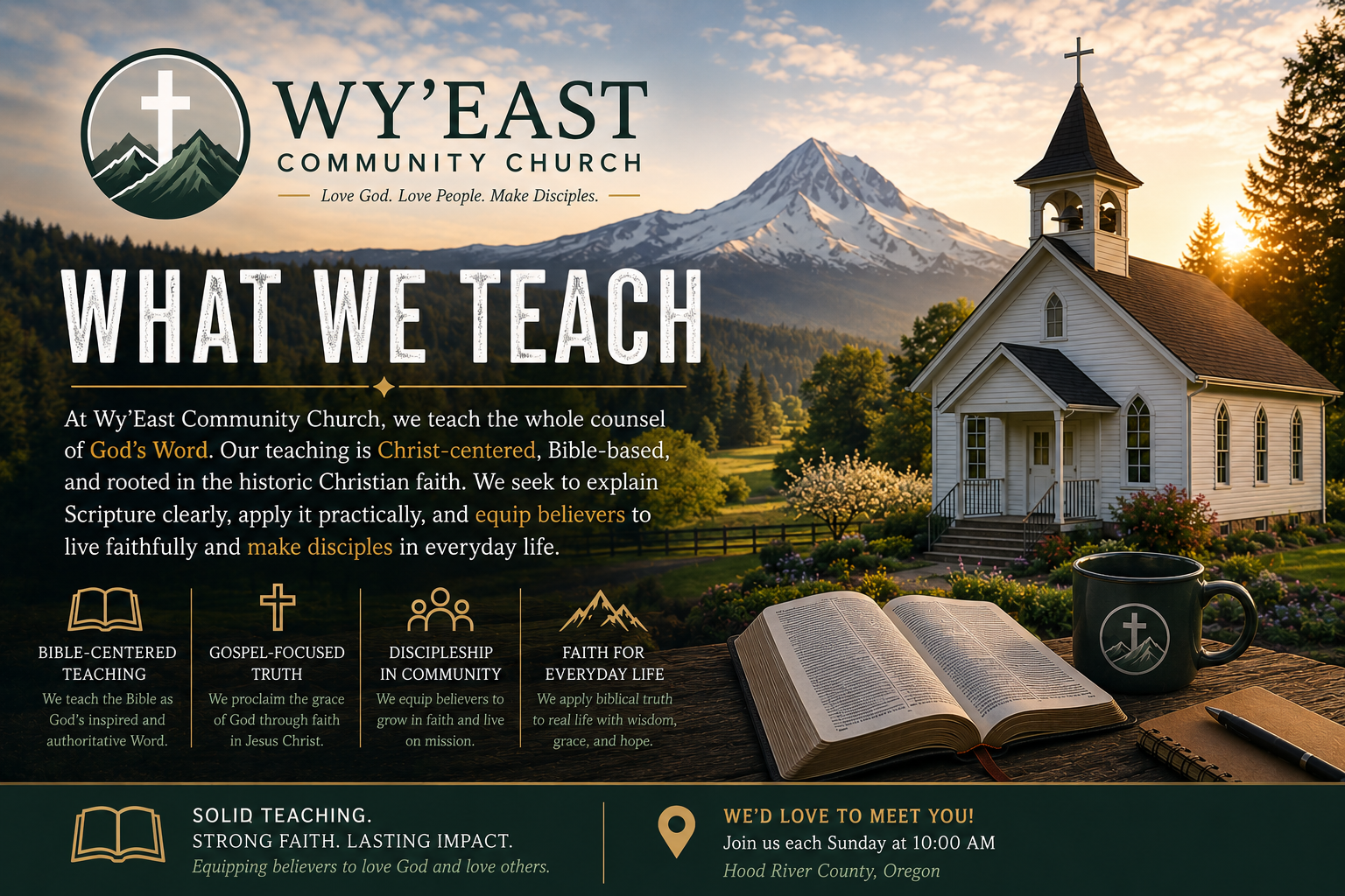What We Teach – Our Doctrinal Statement