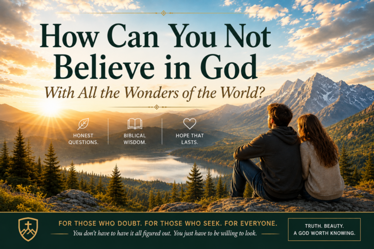 How Can You Not Believe in God With All the Wonders of the World?