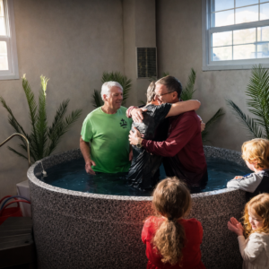 Baptism Episode Hugging