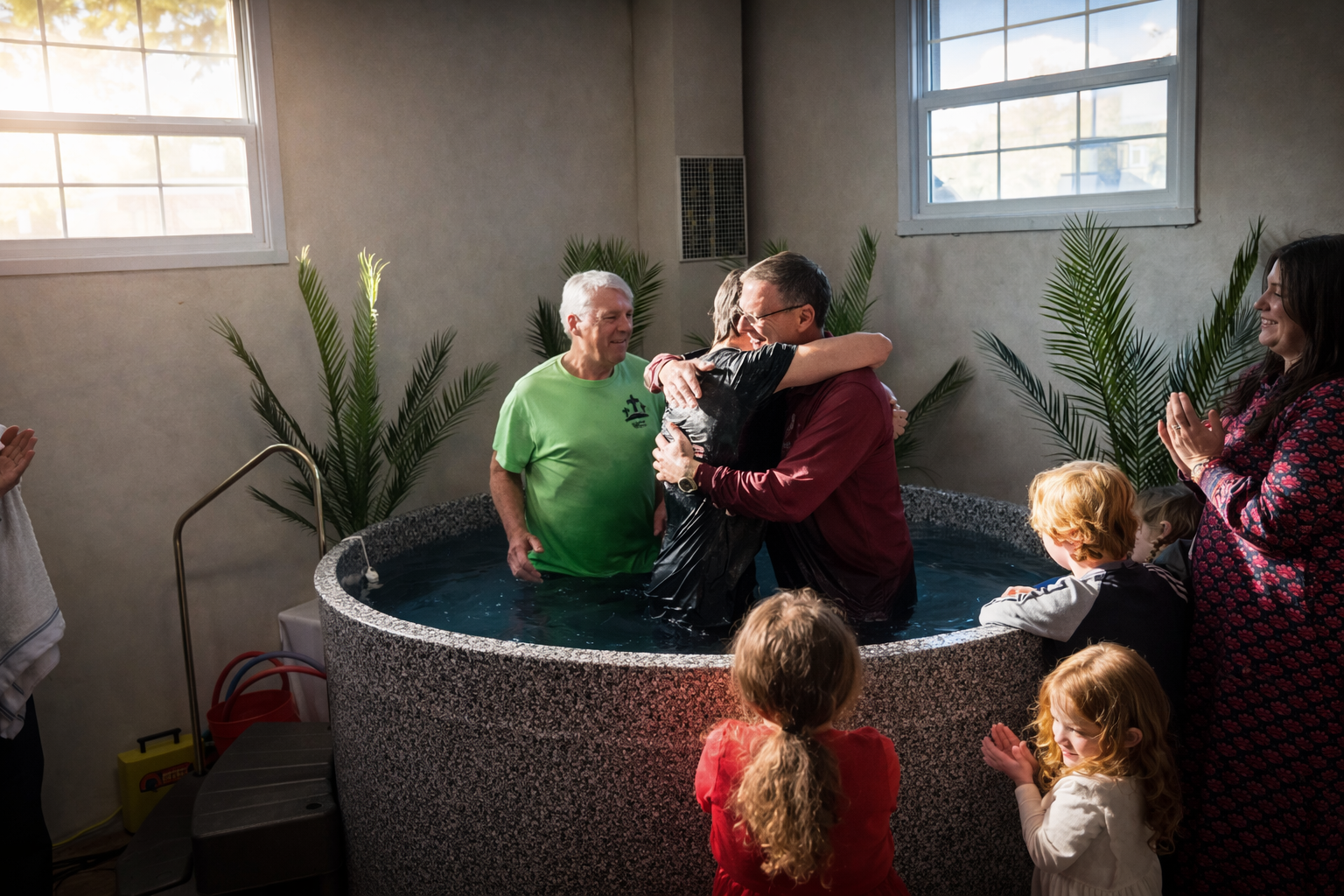 Baptism Episode Hugging