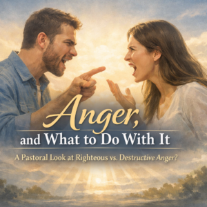 Anger, and What to Do With It — a pastoral look at righteous vs. destructive anger Anger rightous v destructive