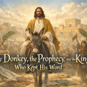 The Donkey, the Prophecy, and the King Who Kept His Word The donkey, the king, promise