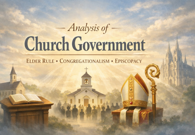 Analysis of Church Government — Elder Rule, Congregationalism, Episcopacy