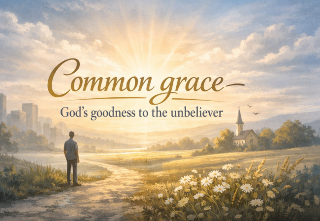 Common grace — God's goodness to the unbeliever