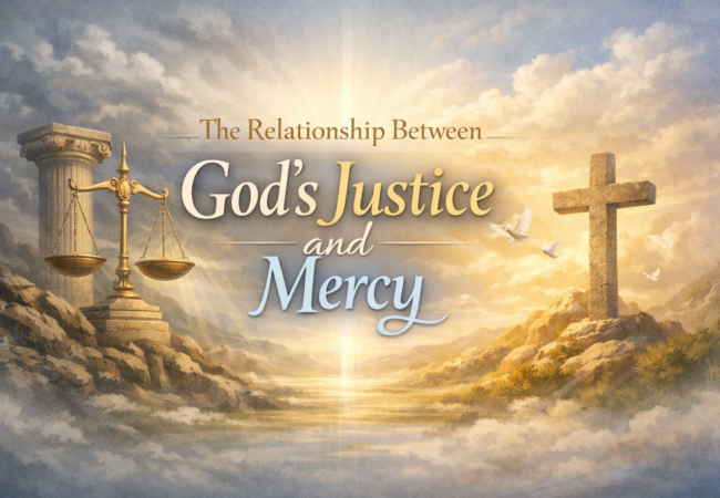 The relationship between God's justice and mercy