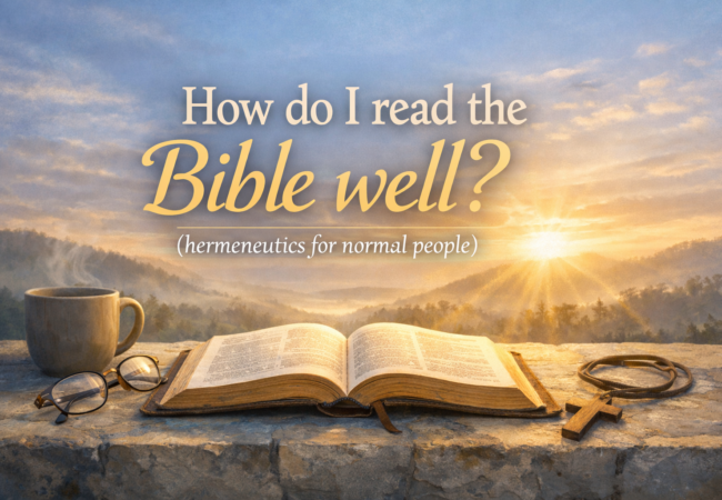 How do I read the Bible well?
