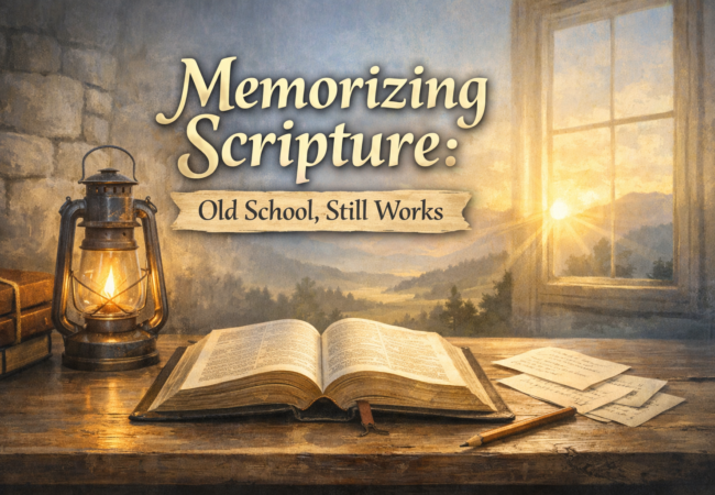 Memorizing Scripture: Old School, Still Works
